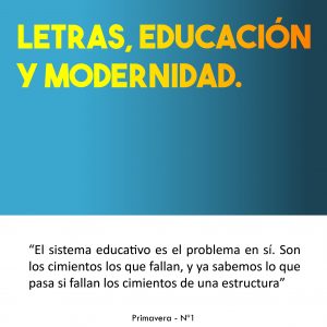 Letras, educación y modernidad 2ª Parte