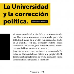 La Universidad y la corrección política 3º Fragmento