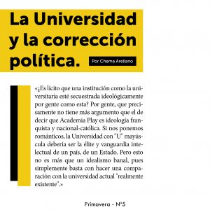 La Universidad y la corrección política 1º Fragmento