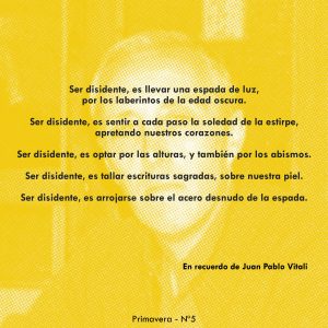 Ser disidente y Vitali 1º Fragmento
