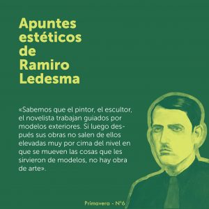 Apuntes estéticos de Ramiro Ledesma