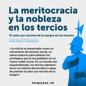 Meritocracia y nobleza en los tercios