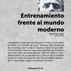 Entrenamiento frente al mundo moderno